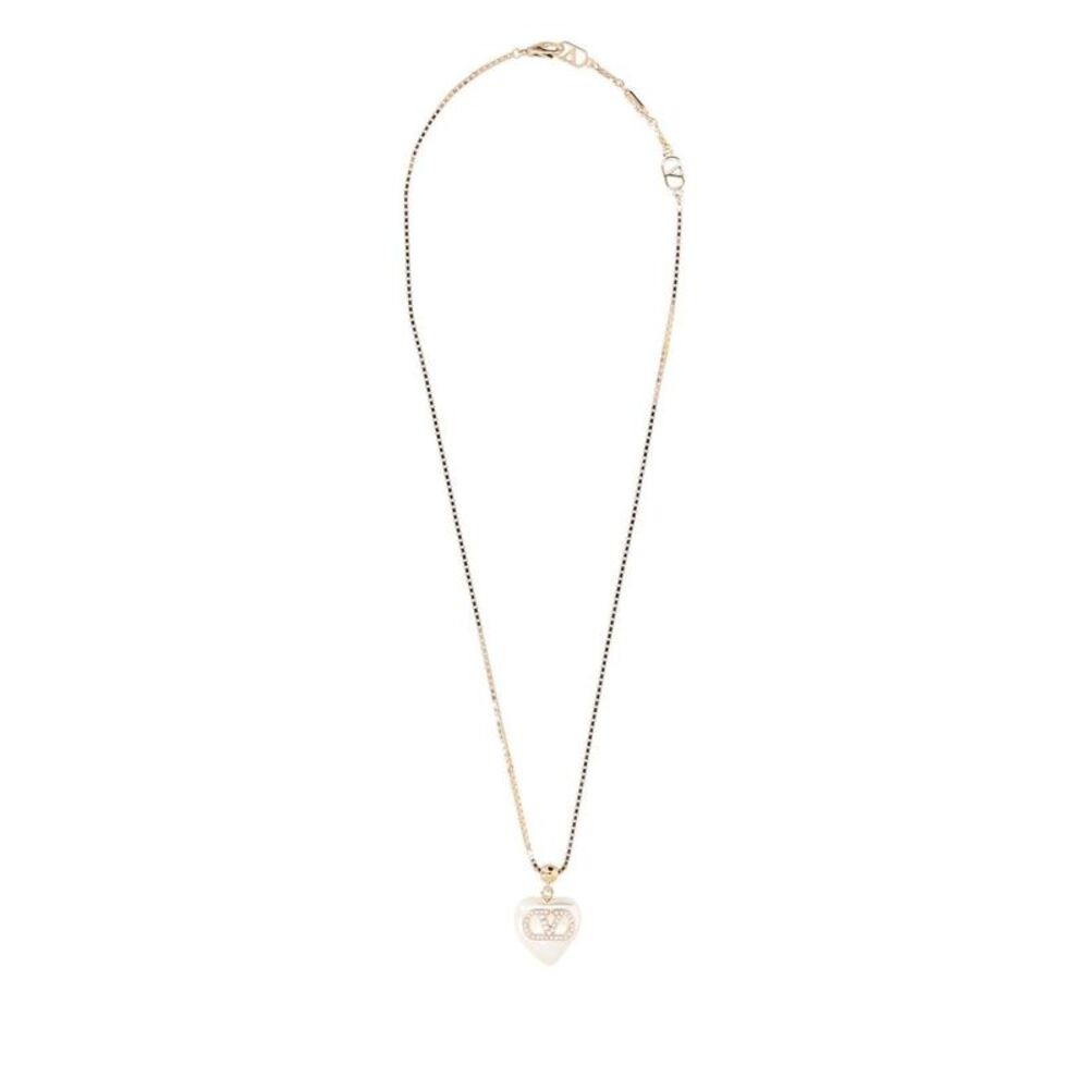 Valentino Garavani Women Vlogo Signature Heart Pendant Necklace